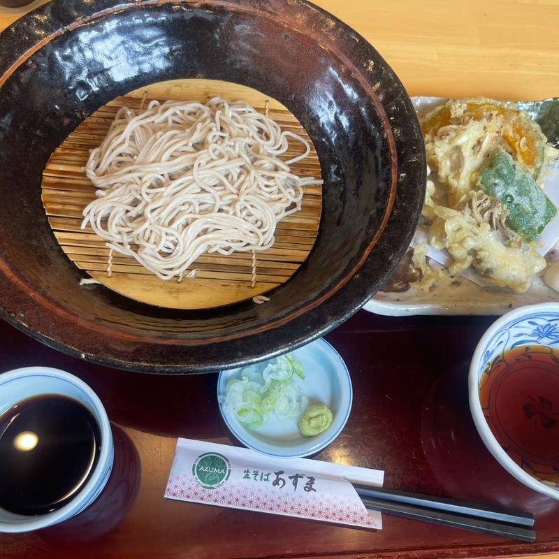 舞茸と野菜の天盛り(生そば あずま 坂戸店)
