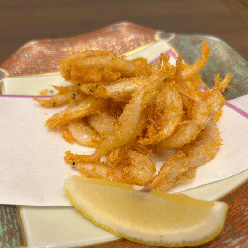 白海老の唐揚げ(しゃぶしゃぶ・日本料理 木曽路 博多駅南店)