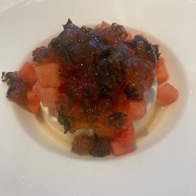 山羊のチーズアイスとミントゼリー(restaurant Artisan (レストラン アルティザン))