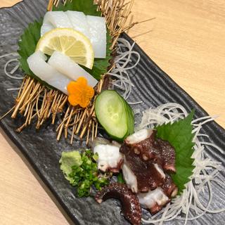 生だこ　赤いか刺身
