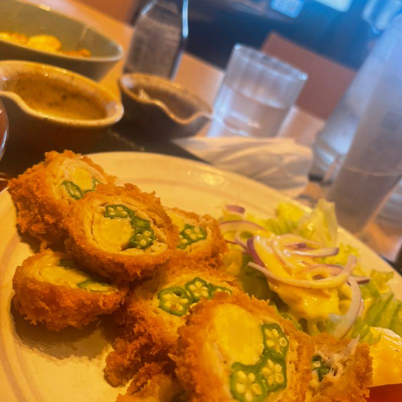 豚ロースの夏野菜巻き 〜南国風マヨソース〜(大戸屋 名護宮里店 )