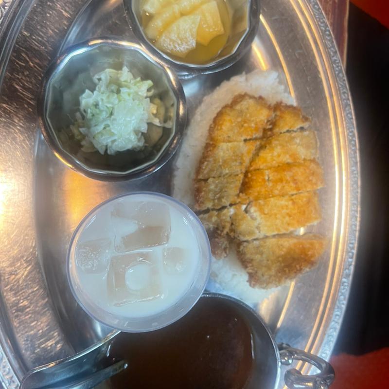 カツカレーセット(カレーの店たんぽぽ)