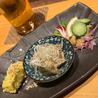 茶美豚/黒豚の食べ比べコース　前菜三種盛り