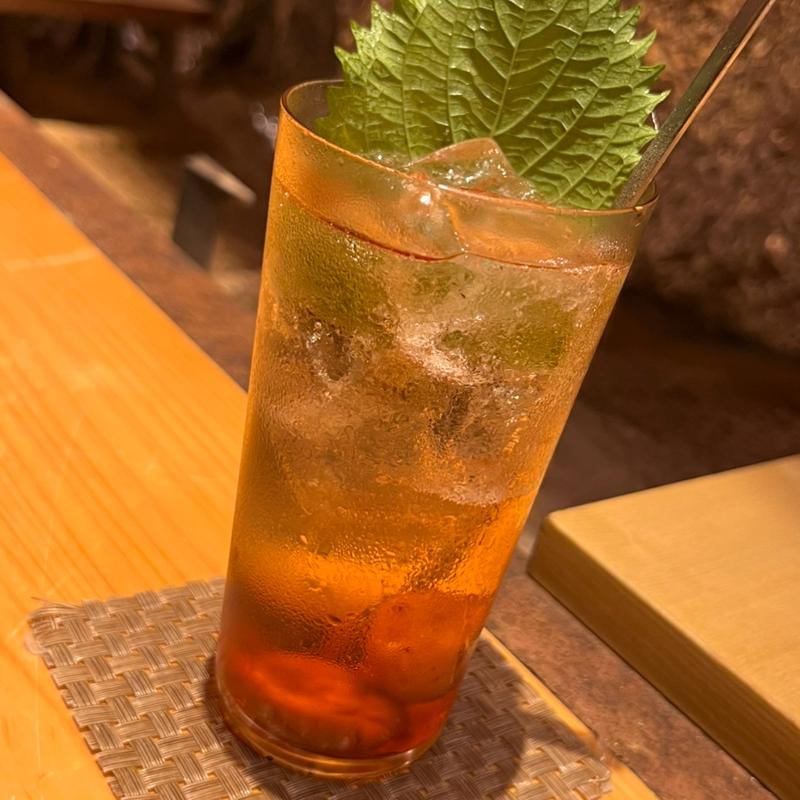 梅干しサワー(とんかつと、しゃぶしゃぶ。黒豚ふくや)