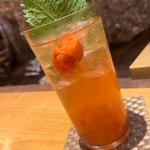 梅干しサワー(とんかつと、しゃぶしゃぶ。黒豚ふくや)