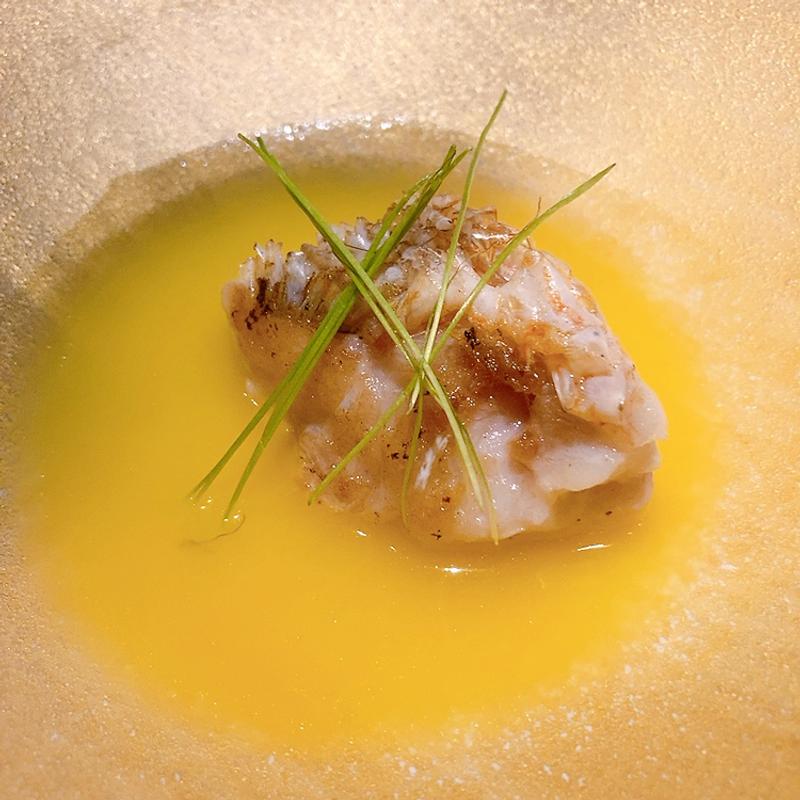 甘鯛の鉄板焼ジュドコキヤージュ（柚葉コース）(芦屋ベイコート)