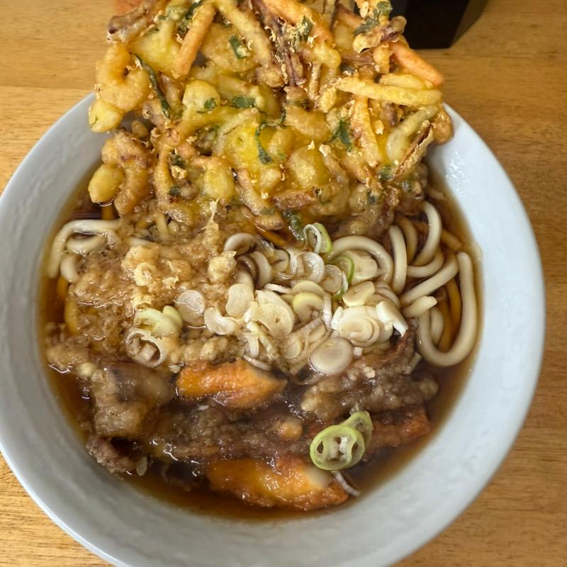 ゲソ天うどん　天ぷら(戸隠 （トガクシ）)