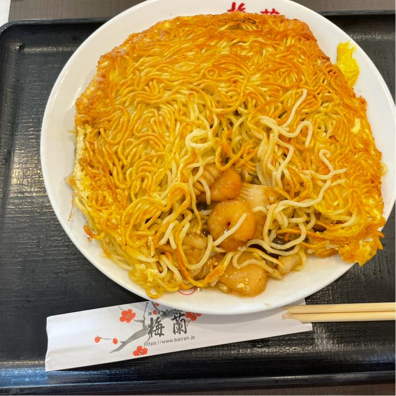 海鮮入り梅蘭焼きそば(梅蘭)