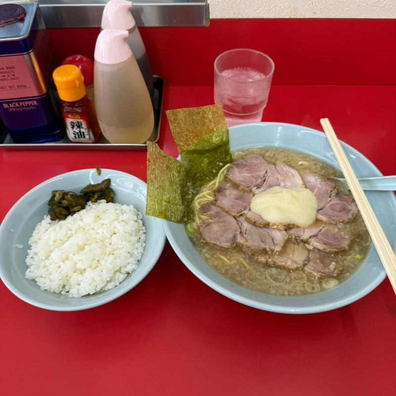 チャーシュー麺　半ライス(ラーメンショップ椿 河内店)