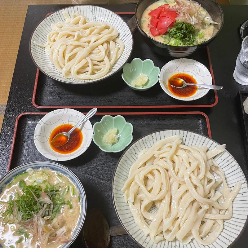 冷汁うどん(手打ちうどん あそび)