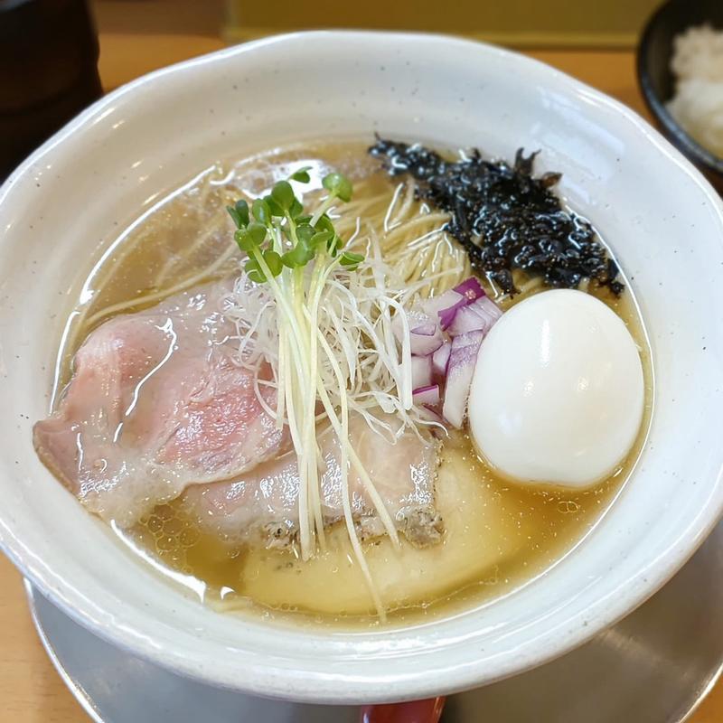 太刀魚煮干しらーめん 醤油 玉子(わらび)