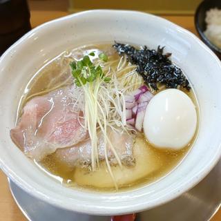 太刀魚煮干しらーめん 醤油 玉子