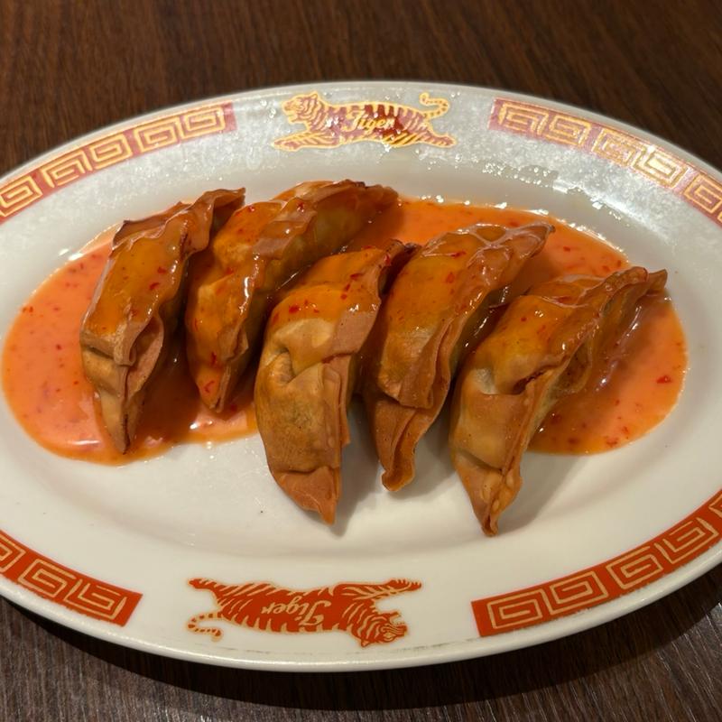 揚げ餃子チリマヨソース(紅虎餃子房 アリオ亀有店)