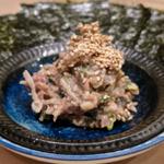 新さんまときのこの秋なめろう