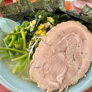 ねぎ塩ラーメン＋大チャーシュー1枚＋ニンンニクの芽＋海苔