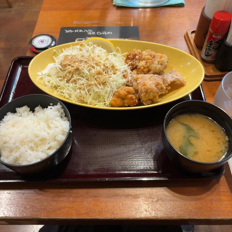 鶏唐揚げ定食(品川ひおき)