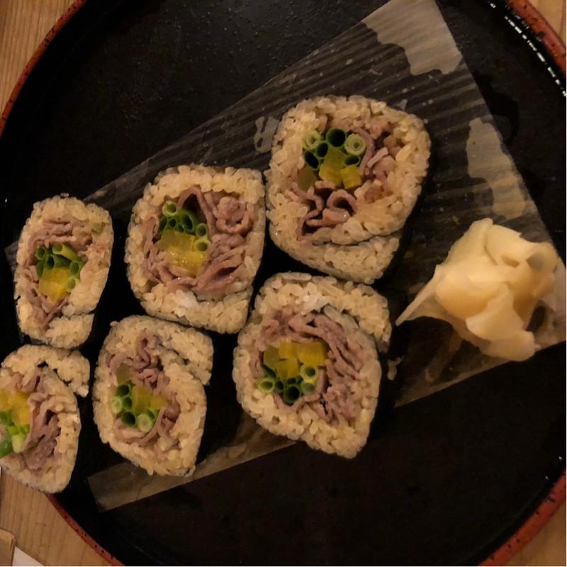 牛ロースねぎだく巻(臥薪 武蔵小杉店)