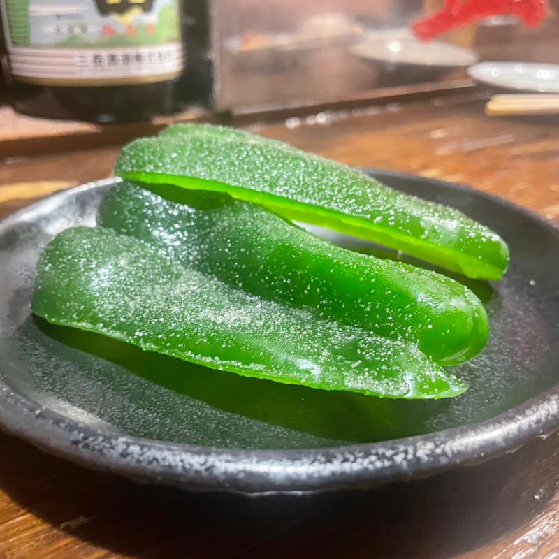 冷やしピーマン(もつ焼塩田屋)