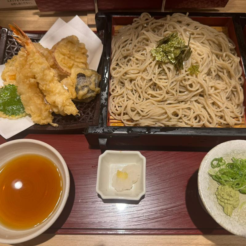 天ざるそば(冷)大盛り(花旬庵 恵比寿店)