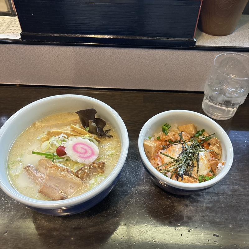 辛玉チャーシューご飯定食　しおらーめん(らーめん山頭火 五反田店)