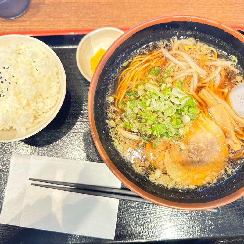 福山ラーメンセット(麺 あじわい処)
