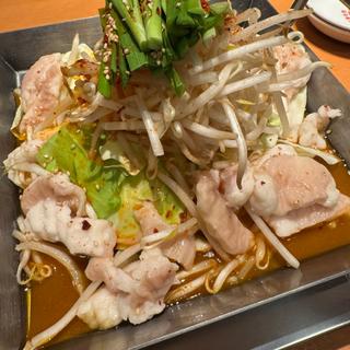 ホルモン鉄板焼き