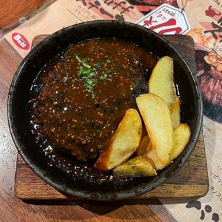 炭香黒チーズバーグ