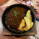 炭香黒チーズバーグ