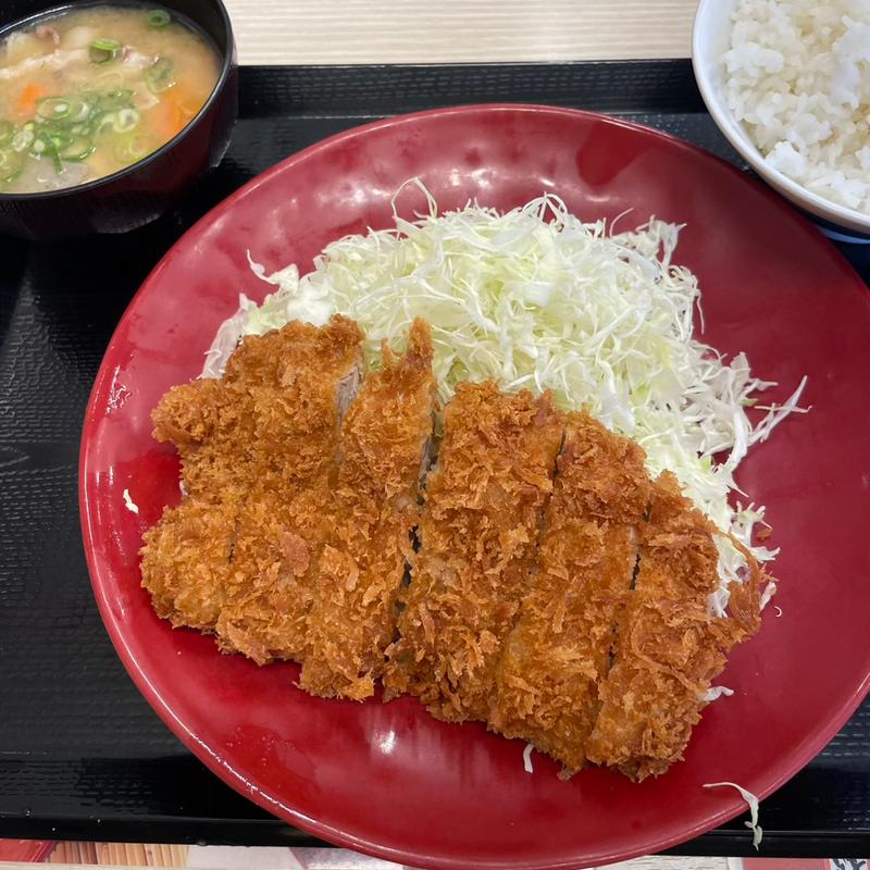 ロースカツ定食(かつや横浜日野店)