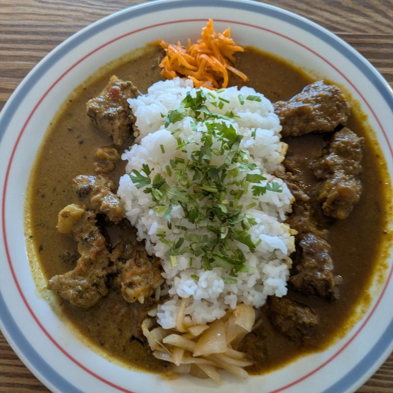 あいがけ2種（花椒カレー＆ビーフカレー）(CURRY ㊹ （カレーシシマル）)
