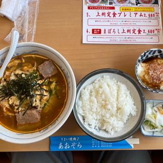 カルビラーメン定食　ライス普通盛