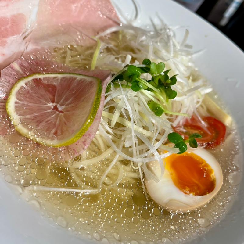 塩の冷し昆布水ラーメン(麺匠 竹虎 六本木店)