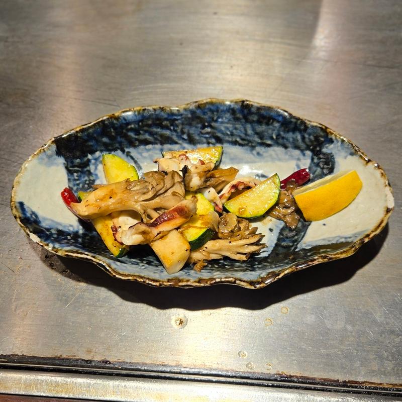 たこのペペロンチーノ(お好み焼 おけ)