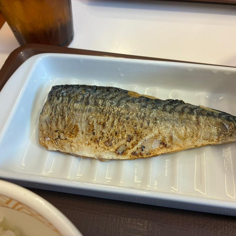 さば定食ミニ¥570+牛皿並盛¥350(すき家 1国草津大路店 )