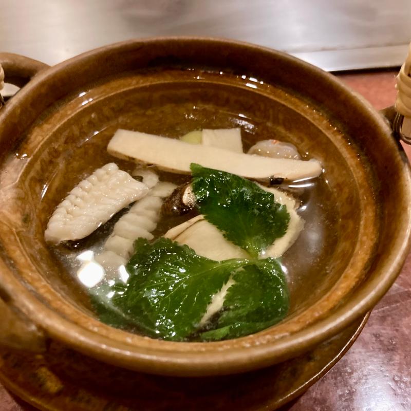 松茸の土瓶蒸し(人形町今半 人形町本店)