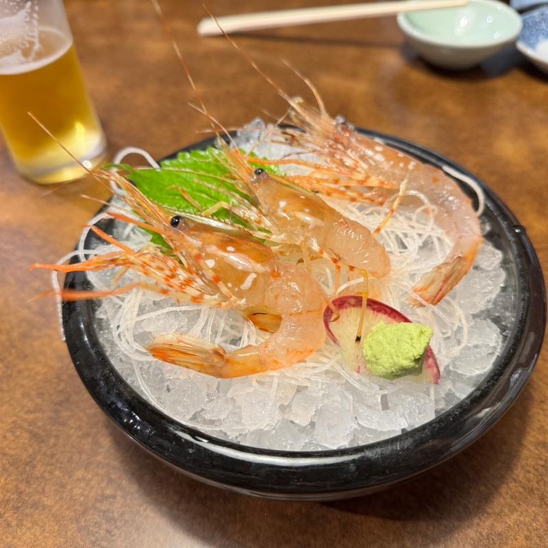 活ボタン海老(海鮮処 函館山)