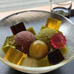 煎茶あんみつ