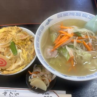 タンメン玉子丼