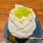 なしとマスカットの氷(ハーフ)(かき氷 葡萄屋)
