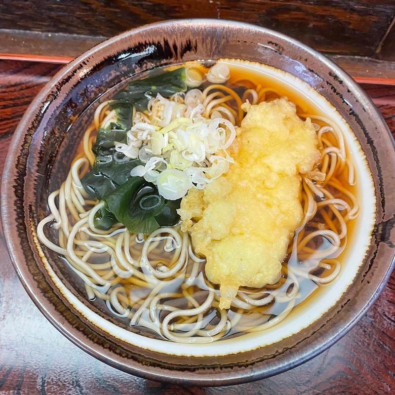 イカてそば 大盛り(そば処 はるな)