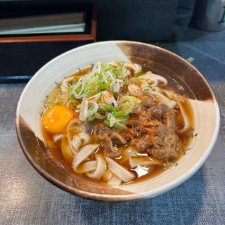 牛肉玉子入りきしめん(住よし JR名古屋駅 新幹線上り)