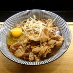 月見肉そば