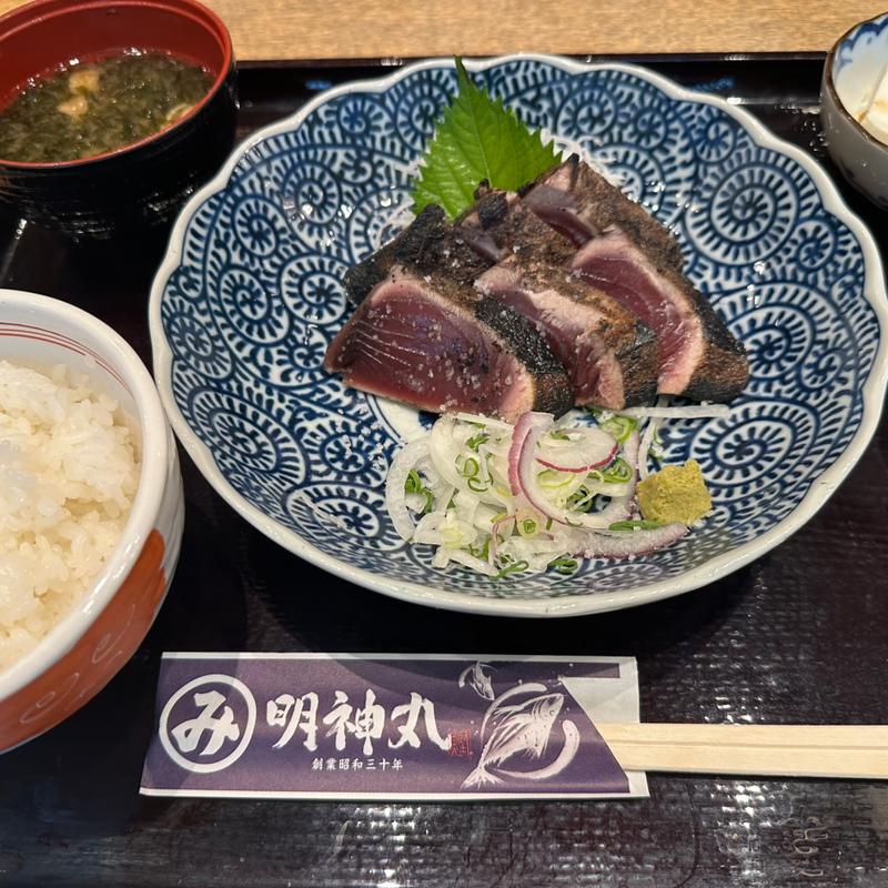 たたき定食 塩(明神丸 KITTE大阪店)