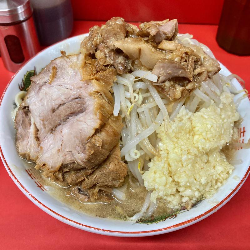 ラーメン半分（全マシ）(ラーメン二郎 京都店)