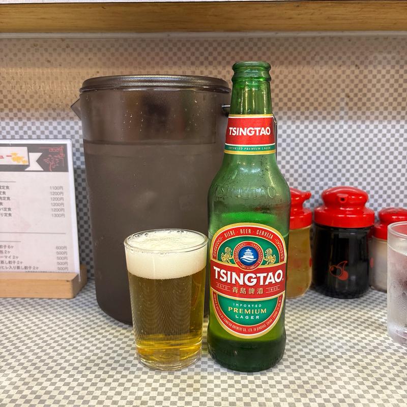 青島ビール小瓶(水新菜館 （ミズシンサイカン）)