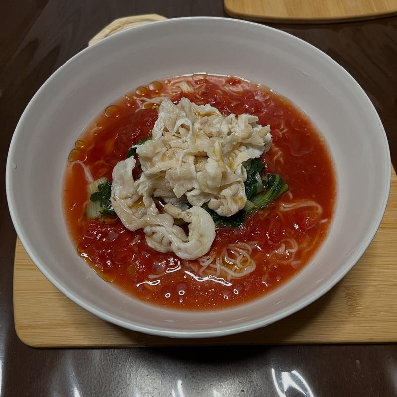 トマト冷やし麺(創作料理　我家)
