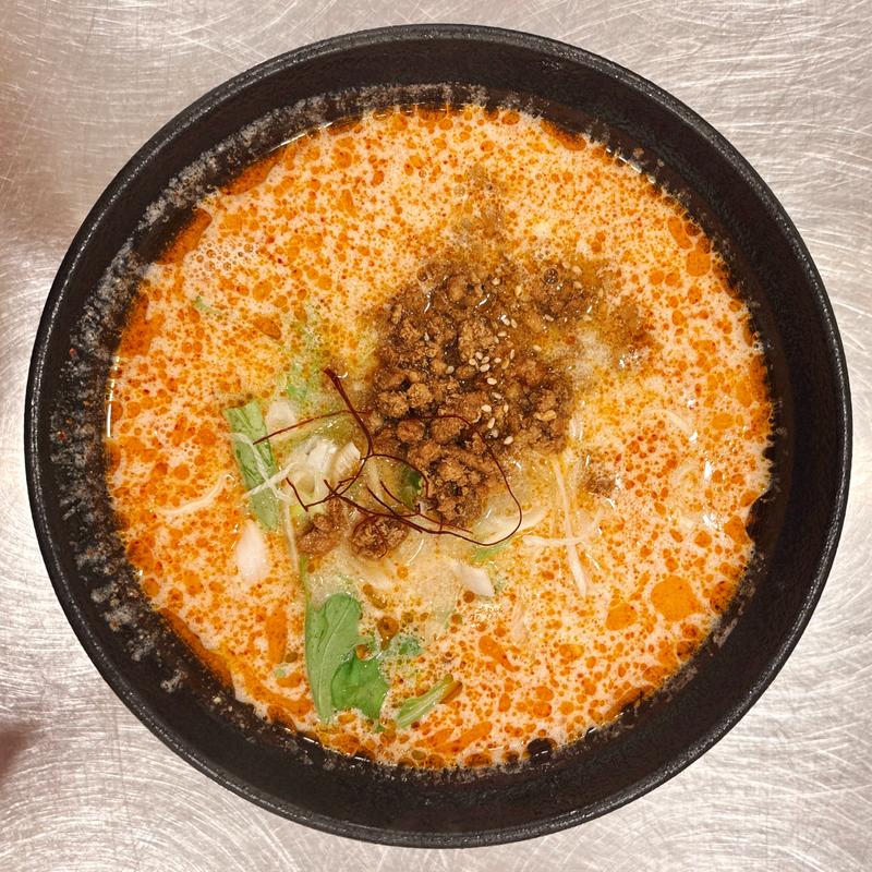 濃厚鶏白湯灼熱の担々麺(初級編)(三陽楼)