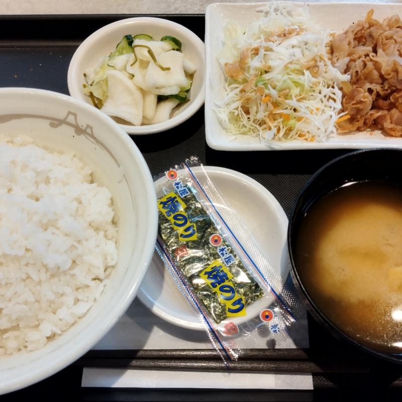 得朝牛皿定食(松屋 青砥店)