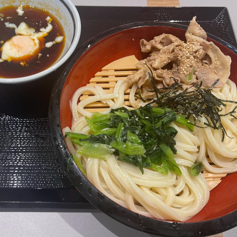 旨辛豚つけ汁うどん(丸亀製麺梅田)
