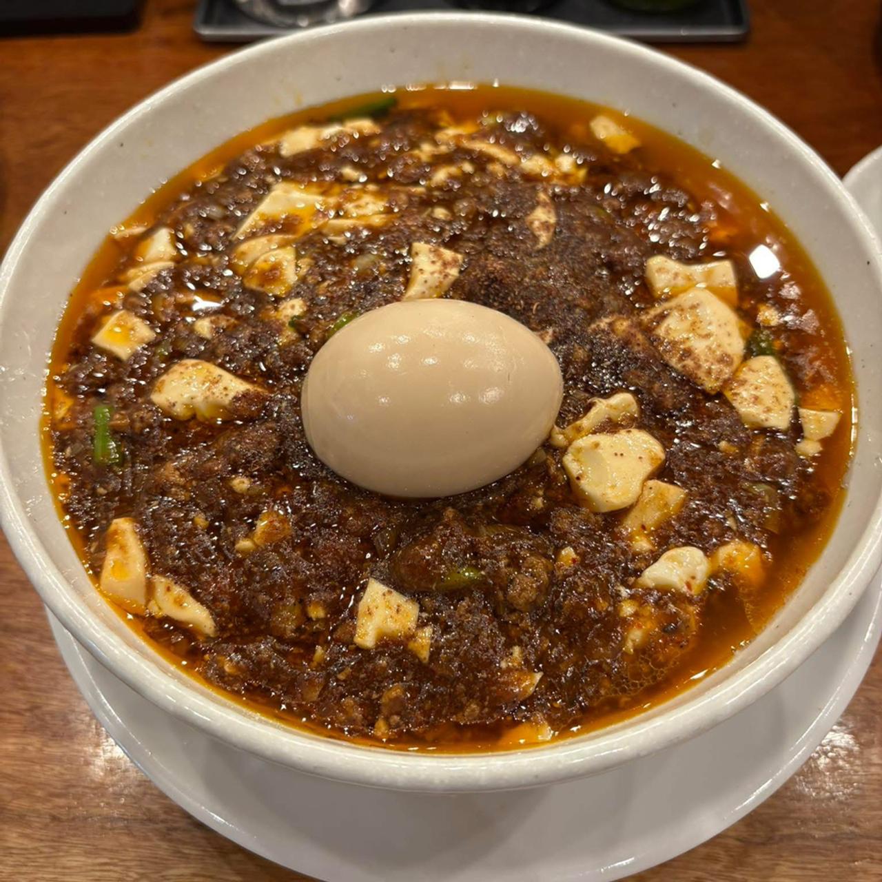 麻婆麺 4辛 味玉(SHIBIRE-NOODLES 蝋燭屋 京橋 …
